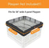 PJYuCien Dog Playpen Mesh Top Cover, Fits 36 Inch 4 Panels Regular Square Plastic Exercise Pet Pen, Velcro Connections, Black (Note: Cover Only, Playpen Not Included !!!)