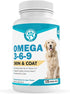Wanderfound Pets - Omega 3 Fish Oil for Dogs, Smoked Salmon and Liver Flavor, 120 Chewable Tablets