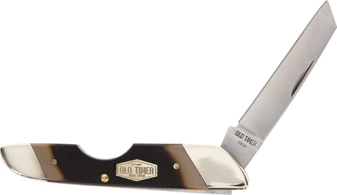 Old Timer 19OT Land Shark Pocket Knife, 6.3in Traditional Slip Joint Folder with 2.6in High Carbon Stainless Steel Blade
