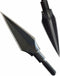 GPP 12PK Steel Screw Archery Broadheads, 3 Edges, 125 Grain for Hunting Arrows