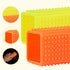 2pcs Silicone Pet Hair Brushes - Convenient Block Roller Cleaner for Carpets, Portable Carpet Cleaner Roller (Yellow &