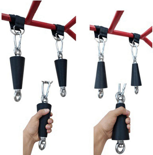 1 Fancyes Piece Exercise Handles, Stainless Steel Cone Grip, Non-Slip Design for Home Gym & Strength Training