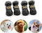 Snow Small Dog Boots, Pet Antiskid Dog Shoes, Winter Waterproof Skidproof Paw Protectors (L, Black)
