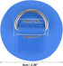 X AUTOHAUX 6pcs 6cm D Ring Patch PVC Stainless Steel Round Shape D Ring Pad for Surfboard Kayak Canoe