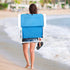 UDeuxff Backpack Headrest,Backpack Folding Beach Chair,Portable Camping Chair with Storage Cup Holder & Adjustable Lawn