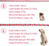 Chew Proof Chain Dog Leash 5.5ft Heavy Duty Metal Pet Lead with Soft Rope Handle for Medium Large Dogs