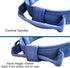 Adjustable Tactical Dog Collar with Heavy Duty Metal Buckle and Handle for Dog Training (Dark Blue, M)