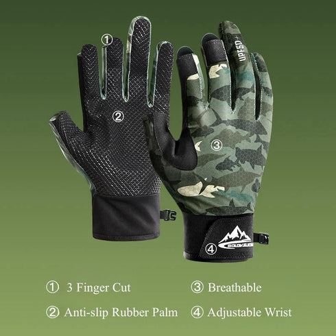 UPF50+ Sun Protection Gloves for Men Women 3/4 Fingerless Fishing Gloves UV Gloves for Kayaking, Rowing, Sailing, Canoeing, Paddling, Boating, Hiking, Driving, Hunting, Summer Outdoor Work