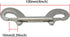 keehui Pair of 316 SS Marine Grade 4''(100MM) Double Ended Bolt Snap Hook Double End Snap Trigger Chain Diving Clips for Water Bucket/Dog Leash/Pet Feed Bucket/Pet Hammock (Silver)