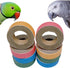 ToughRight 8Pcs 1.75inch Fatty Bagels Bird Toys for Parrots Durable Cardboard Bird Chew