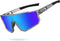 Kids Polarized Sports Sunglasses, Youth Baseball Sunglasses, UV400 Protection Glasses for Boys Girls Softball Cycling.