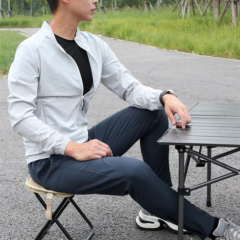 GIBENUO Folding Camping Stools, Portable Collapsible Fishing Stool, Lightweight Compact Foldable Chair for Outdoor