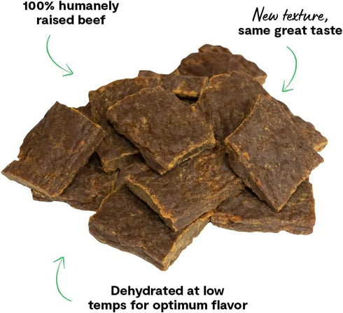 Open Farm Dehydrated Beef Grain-Free Dog Treats, 4.5 oz, 100% Grass-Fed Beef Recipe, No Artificial Flavors