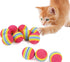 Bepets 12PCS Foam Balls for Cats, Colorful Rainbow Cat Toy Sponge Balls Soft Pet Toy