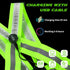 LED Reflective Vest, USB Rechargeable Night Reflective Vest Gear with Safety Lights and Adjustable Size for Men Women