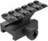 MT100-5 1“ Riser Mount with 5 Slots See-Through Weaver/Picatinny Rail Mount