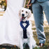 Dog Wedding Bandana, Adjustable Formal Tuxedo Pet Collar with Bow for Small Medium Large Dogs, Birthday Gifts, Medium,