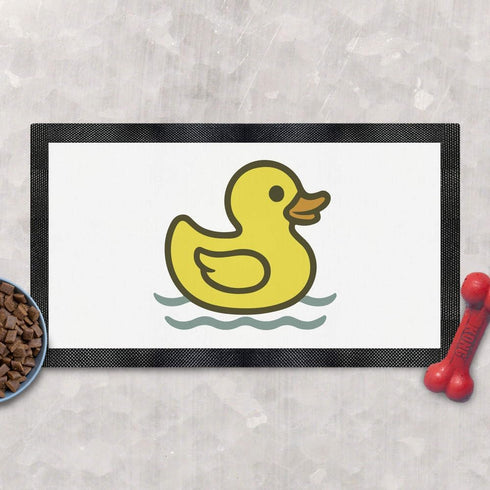 Azeeda (PM00032304) 'Bath Toy Duck' Pet Feeding Mat