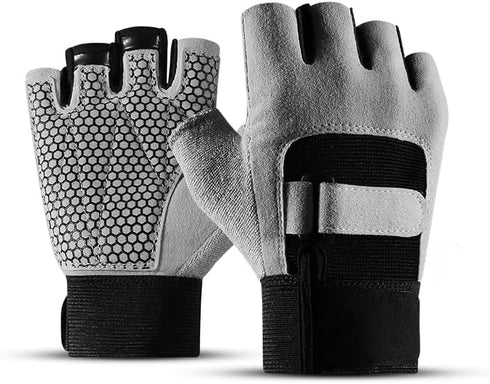 SUJAYU Workout Gloves for Men Workout Gloves Women, Dual Adjustable Strap Heavy Weight