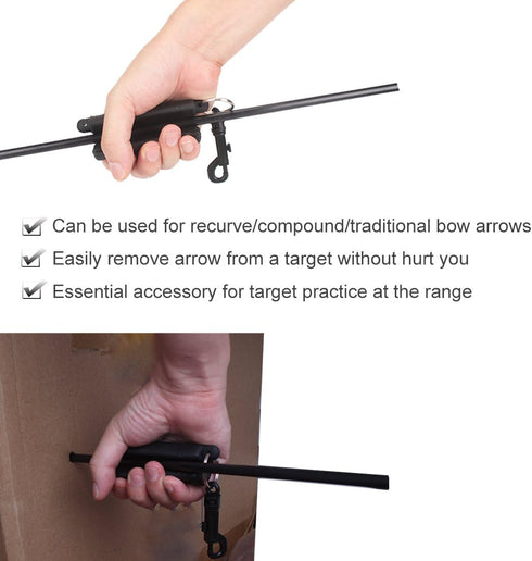 KRATARC Archery Arrow Puller Target Remover Gripper with Belt Clip
