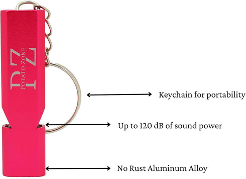 Portable Metal Emergency Whistle – 120db Loud Safety Whistle for Protection, Camping, Hiking, Sports, Dog Training