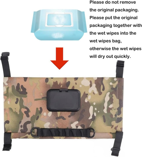JVHOO Waterproof Travel Camping Wipes Dispenser Case, Baby Wipe Dispenser, Reusable Outdoor Hanging Wet Wipe Storage