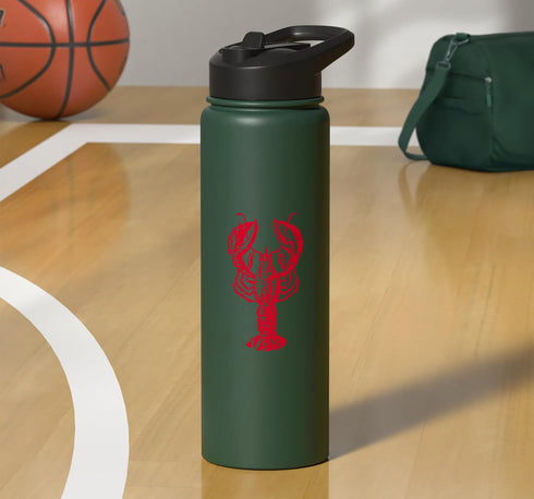 Lobster T-shirts & Merch Molt Lobster Party, Red Claws Out, Crab Rave Survivor Stainless Steel Insulated Water Bottle