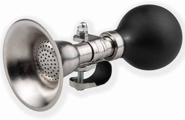 Schwinn Classic Retro Bike Horn, Loud Chrome Design, Weather Resistant, Universal Attachment for Adult and Kids Bikes