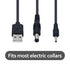 USB Charger Cable for PetSpy, IPETS, Petrainer, TrainPro, PETTECH Electronic Training Collar & Dog Shock Collar, Charging Cord with 2 DC Barrel Connectors