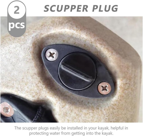 Kayak Drain Plug, 6 Pcs Kayak Plug, Scupper Stopper Hole Plug, Marine Boat Plugs, Nylon Drain Plug Kayaking Accessories