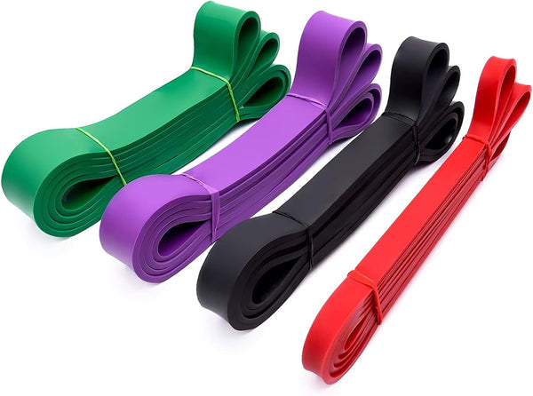 Pull Up Resistance Bands Set of 4 for Men and Women, Assistance Band for Home Fitness and Powerlifting