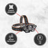 LED Headlamp, 5 Lights String Lighting, Rechargeable with USB, Adjustable 180 Degrees, 4 Modes, Waterproof for Camping