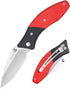 Folding Pocket Knife with 3" 8CR13MOV Blade, Black and Red G10 Handle, Safety Liner Lock for Outdoor Gear
