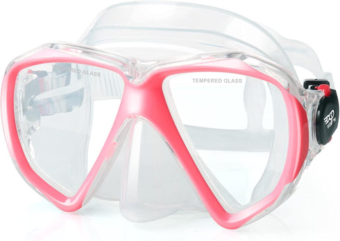 Snorkel Diving Mask Panoramic HD Swim Mask, Anti-Fog Scuba Goggles for Diving, Snorkeling, Swimming