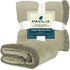 PAVILIA WATERPROOF Blanket for Couch, Dog Blanket for Large Dog, Plush Soft Sherpa Bed Throw, Taupe, 60x80