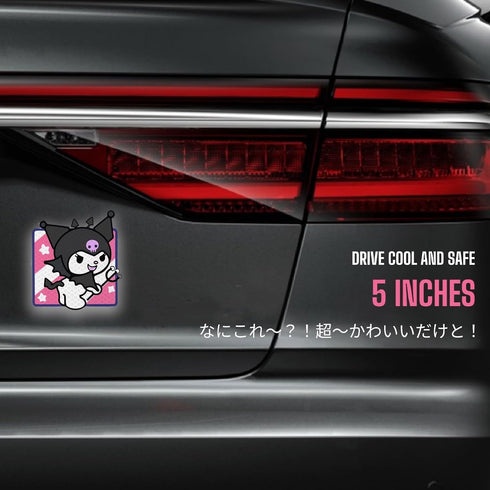High Reflective Stickers Anime Sticker for Helmet Cute Safety Sticker Reflective Diamond Grade High Visibility Tapes for Night Riding Bike Motorcycle Helmet Waterproof Anime Reflective Decals (Demon)