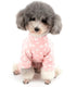 Zunea Pink Small Dog Daisy Jumpsuit Pajamas, Adorable Cotton Overalls Pjs for Puppy Girl, Four Legs Pyjamas XL