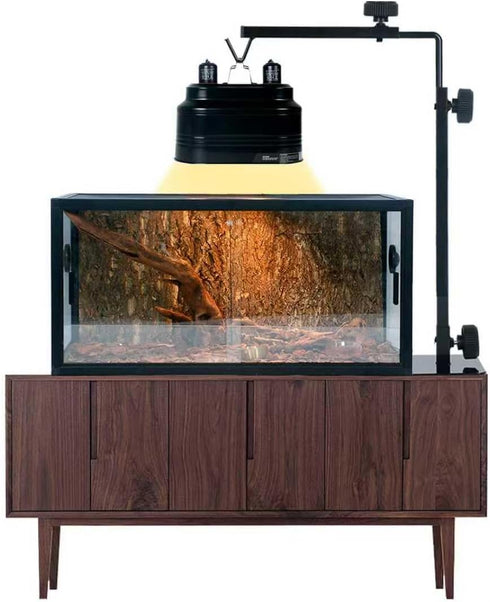 13-29 inch Bulbs. Adjustable Metal Reptile Lamp Stand Versatile Floor Light Holder for Terrarium Heat Lamps & Dome