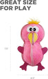 Outward Hound Xtreme Seamz Flamingo - Durable Squeaky Dog Toy