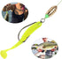Sougayilang Fishing Sinkers Set with Brass Weights, Jig Hooks, Swivel Ring Connector in Plastic Box for Fishing