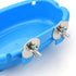 Bird Bath for Cage - Small Tub Bowl for Parrot/Parakeets/Cockatiels/Canary/Budgerigar Shower (Blue)