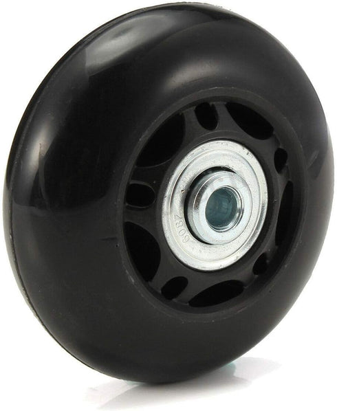 Luggage Suitcase Replacement Wheels 70mm x 24mm/2.75"x0.94" with ABEC 608zz, One Set of (2) Wheels