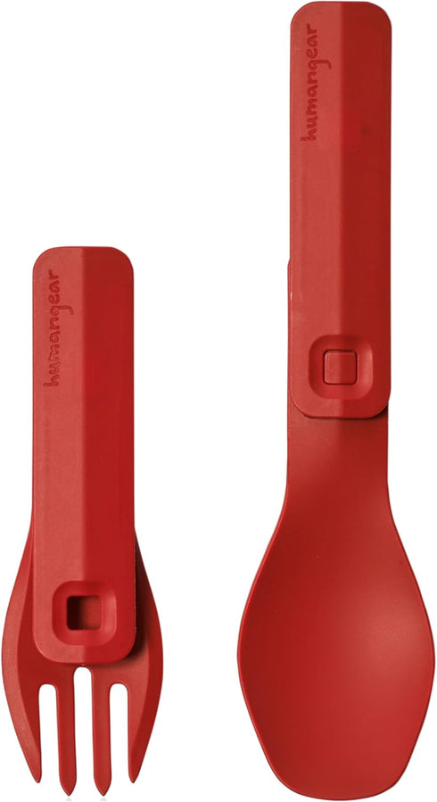 humangear GoBites Click, Travel & Camping Utensils, Portable & Convertible Dining Ware, Collapsible Fork and Spoon