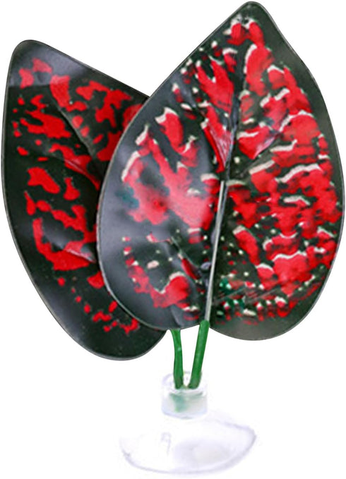 Betta Fish Leaf Bed Simulation Hammock, Natural Habitat Suction Cup Leaf Pad for Fishtank Spawning Grounds