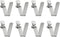 HARFINGTON 8pcs Single Button Kayak Paddle Snap Spring Clip, 3.8 x 5.6 x 21mm, 65Mn Spring Steel V-Shaped Clips