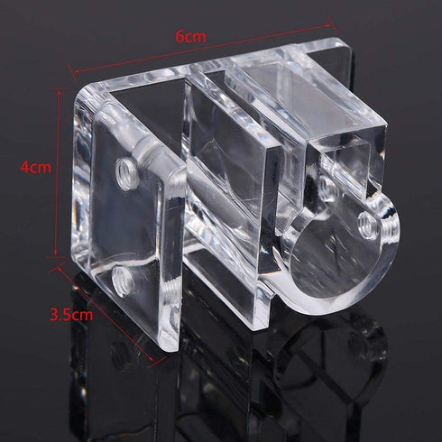 Zerodis Fish Tank Acrylic Pipe Clip Holder, Aquarium Filter Mount Tube Clip for Inflow/Outflow Tube