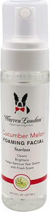 Warren London Foaming Pet Facial, Tear Free Dog Face Wash, Refreshing Cucumber Melon Wash, 8oz