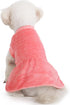FabriCastle Dog Dress Sweater, Pack of 3, Ultra Soft and Warm Pet Sweaters for Small or Medium Dogs (Pink, Violet,