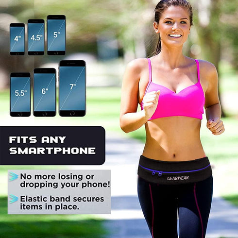 Running Belt | Adjustable Fanny Pack for Women and Men | Waist Band Pack for Phone Storage