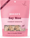 Bocce's Bakery Oven Baked Say Moo Treats for Dogs, 5 oz, Wheat-Free, All-Natural Beef & Cheddar Biscuits